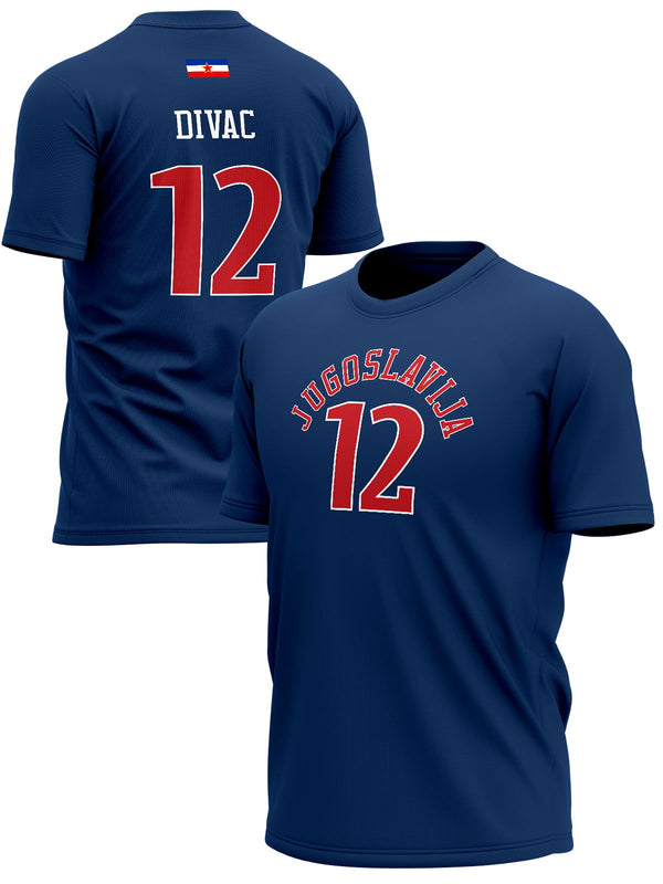 Košarkaška Reprezentacija Jugoslavija Vlade Divac Majice KR-J-MJ003 - FANS STORE -