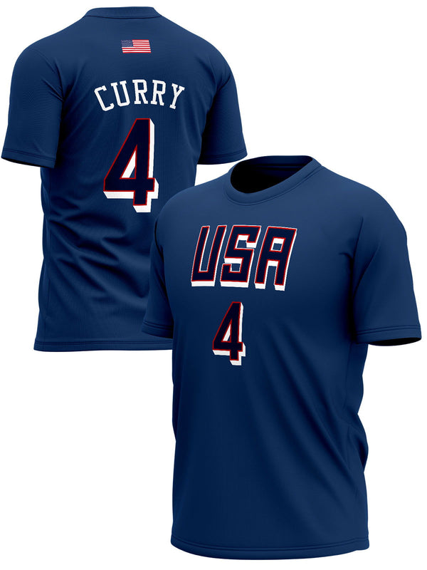 Košarkaška Reprezentacija SAD CURRY Majice KR-SAD-MJ004 - FANS STORE -