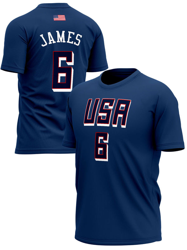 Košarkaška Reprezentacija SAD JAMES Majice KR-SAD-MJ006 - FANS STORE -